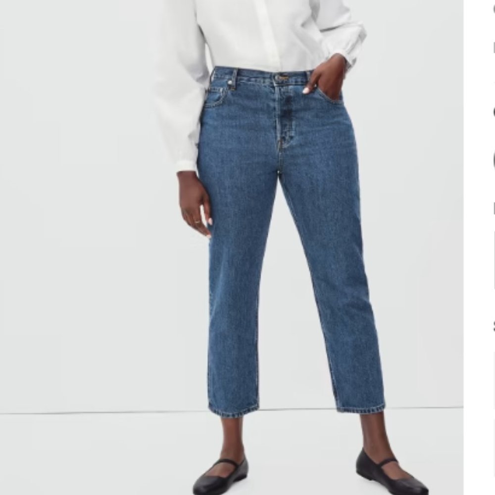 NWT! Everlane The Curvy ’90s Cheeky Jean Vintage Mid Blue / Size-29